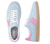 Load image into Gallery viewer, Willow Light Blue Lace up Trainers
