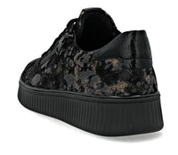 Load image into Gallery viewer, Victoria Black/Brown Print Suede Lace Ups
