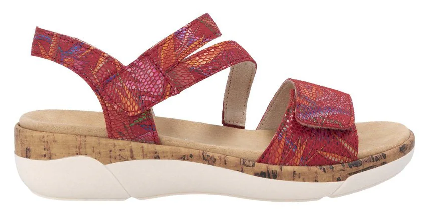 Cocktail Red Leather Sandals