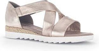 Load image into Gallery viewer, Promise Metallic Gold Sandals
