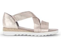 Load image into Gallery viewer, Promise Metallic Gold Sandals
