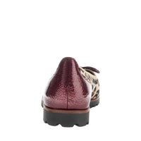 Load image into Gallery viewer, Temptation Burgundy/Leopard Skin Print
