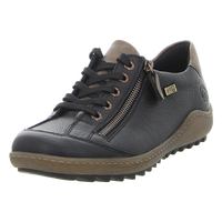 Load image into Gallery viewer, Abigail Black/Brown Lace Up Shoes
