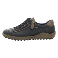 Load image into Gallery viewer, Abigail Black/Brown Lace Up Shoes
