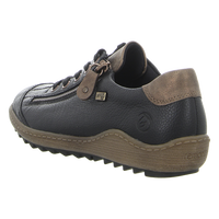 Load image into Gallery viewer, Abigail Black/Brown Lace Up Shoes
