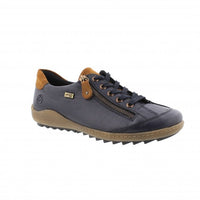 Load image into Gallery viewer, Abigail Navy/Tan Lace Up Shoes
