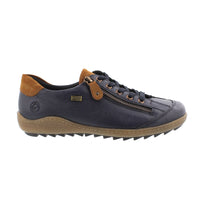 Load image into Gallery viewer, Abigail Navy/Tan Lace Up Shoes
