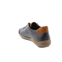 Load image into Gallery viewer, Abigail Navy/Tan Lace Up Shoes
