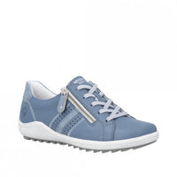 Load image into Gallery viewer, Cardiff Light Blue Laced Trainers
