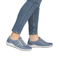 Load image into Gallery viewer, Cardiff Light Blue Laced Trainers
