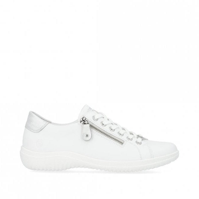 Lexi White Lace up Trainers