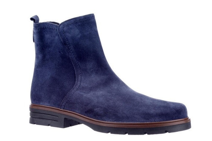 Tanner Blue Ankle Boots