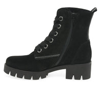 Load image into Gallery viewer, Baccara Black Suede Ankle Boots
