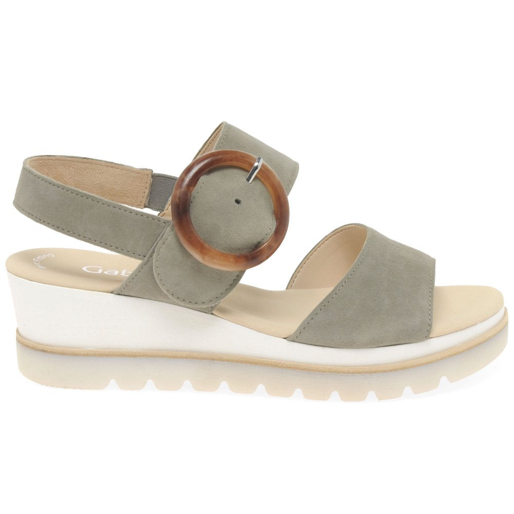 Yeo Womens Wedge Mid Heel Sandals