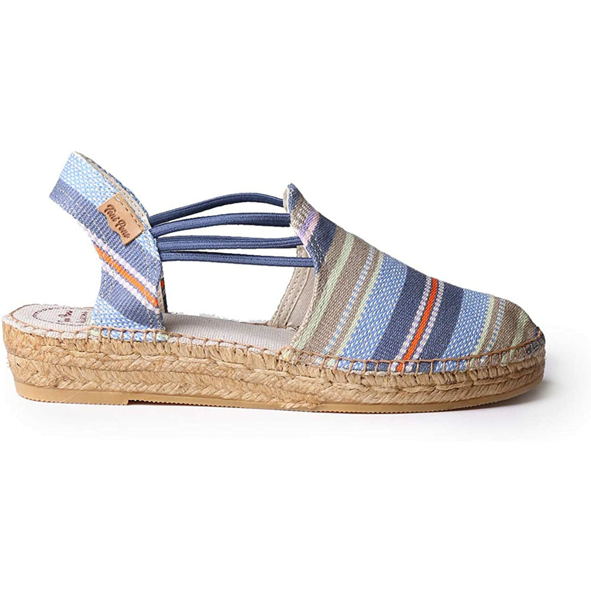 Norma Prades Blue Multi Wedge Sandal