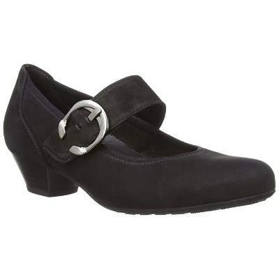 Ousby Black Nubuck Mary-Janes