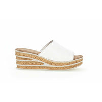 Load image into Gallery viewer, Trixie Womens White Wedge Heel Sandals
