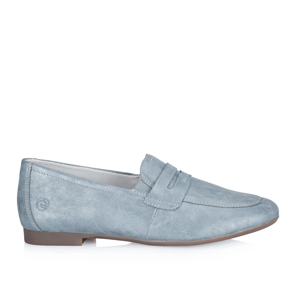 Peru Blue Slip On Shoes