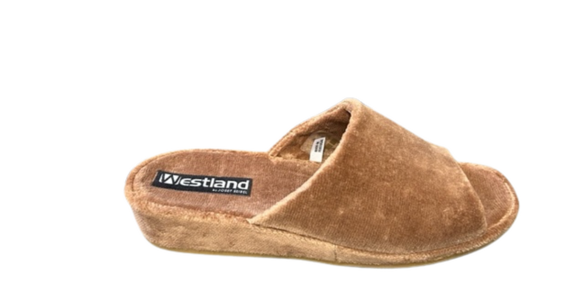 Taupe slippers sale
