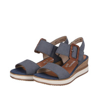 Load image into Gallery viewer, Tahiti Jeans Blue Sandals
