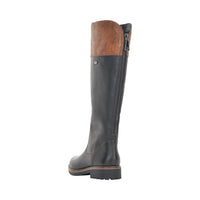 Load image into Gallery viewer, Melany Black Leather Womens Knee High Boots
