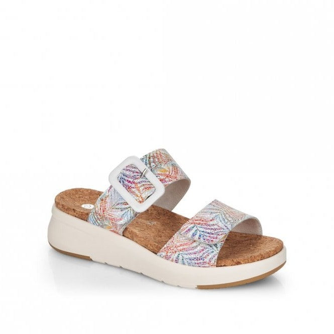 Toku White Multi Sandals