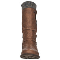 Load image into Gallery viewer, Alexa Brown Mid Calf Boots

